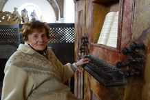 The organ of the Jesuit Church sounded to mark the jubilee of Alena Veselá
